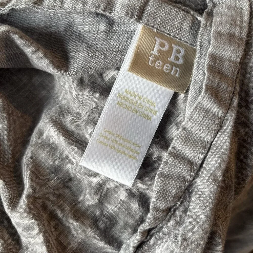 2 Pottery Barn TEEN Euro Sham Pillow Cases Covers Organic Cotton Minimalist Luxe